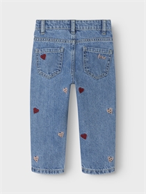 NAME IT Mom Jeans Bella Medium Blue Heart